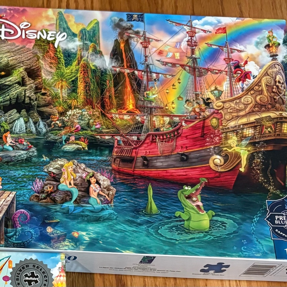 Disney Vibrant Pirate Ship Puzzle with Red and Blue